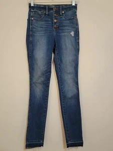 Madewell 10" High-Rise Skinny Button Fly Blue Jeans Gr. 24 - Bild 1 von 9
