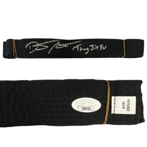 Dustin Poirier signed autographed inscribed black belt UFC The Diamond JSA COA - Picture 1 of 2
