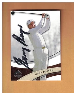 Tarjeta de golf firmada por Gary Player 2014 Upper Deck SP autografiada - Imagen 1 de 1
