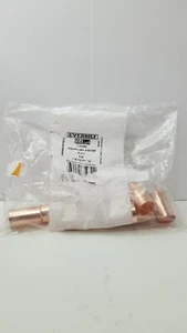 EVERBILT NIBCO CP600 CxC 1/2" COPPER SOLDER CUP FITTING COUPLING W STOP *10 PACK - Picture 1 of 3