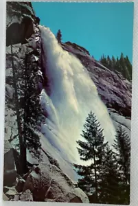 Postcard Yosemite National Park California Nevada Falls Curt Teich E28 - Picture 1 of 2