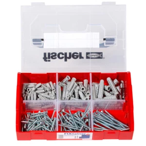 FISCHER FIXtainer - SX-Dübel-Schrauben-Box 210 tlg - Bild 1 von 2