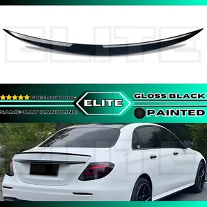 Mercedes BenZ E-class E200 & E300 W213 Rear Spoiler PG AMG Style Gloss Black Bra - Picture 1 of 2