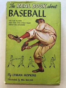The Real Book About Baseball by Lyman Hopkins 1958 HC DJ Illustrated by McHale - Picture 1 of 20