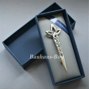 KILT PIN PEWTER CELTIC TWIST POLISHED FINISH MADE IN SCOTLAND Sgian Dubh Company - Picture 1 of 10