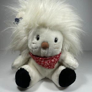 VINTAGE 1983 APPLAUSE BANDY WHITE LION STUFFED ANIMAL PLUSH TOY W PLASTIC TAG - Picture 1 of 9
