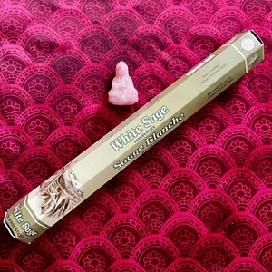 FLUTE BRAND WHITE SAGE SCENT HANDCRAFTED INCENSE STICKS - 1 BOX 20 COUNT - Picture 1 of 1