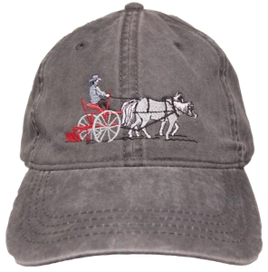 Embroidered Cap - Plowing Horses - Picture 1 of 1