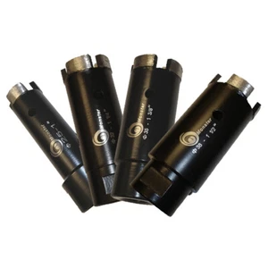 4 pc Set of Monster Dry/Wet Diamond Core Bits - 1", 1-1/4", 1-3/8" and 1-1/2" - Picture 1 of 5