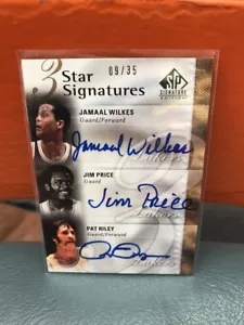 2009-10 Upper Deck SP Signature Triple Auto Wilkes, Price & Riley #’d 35 - Picture 1 of 2