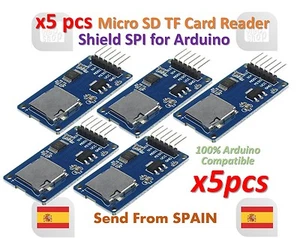 5pcs Micro SD Storage Board TF Card Reader Memory Shield Module SPI for Arduino - Imagen 1 de 9