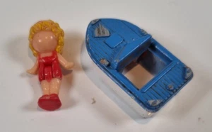 Polly's Speed Boat Polly Pocket 1989 Vintage Figures Playset Ring - Picture 1 of 2