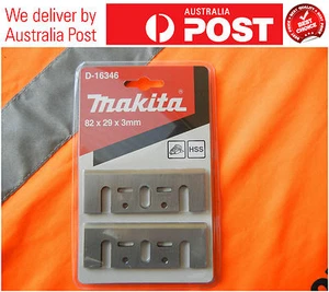 MAKITA 100% AUTHENTIC 82MM HSS RE-SHARPENABLE PLANER BLADES FOR N1900B ETC - Picture 1 of 2
