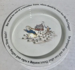 Wedgwood Porzellan Peter Rabbit Beatrix Potter Porringer Schale England Kindergeschirr - Bild 1 von 3