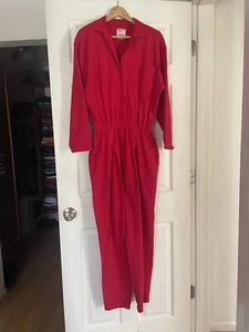 Jersey retro rojo de colección solo en EE. UU. para mujer talla mediana M 100 % algodón - Imagen 1 de 6