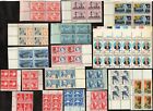 18 Different Air Mail Plate Blocks  Mint, og, Never Hinged FREE SHIPPING.