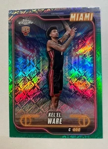 2025 Topps Chrome Kel’el Ware R/C Green Logo - Picture 1 of 2