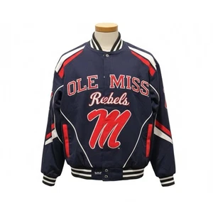 Chaqueta Ole Miss Rebels Franchise Club Spirit Sarga Meduim Nueva Sin Etiquetas - Imagen 1 de 12