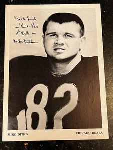 Foto de Mike Ditka de principios de la década de 1960 impresa de 7" x 5" imitación firma automática autógrafo - Imagen 1 de 10