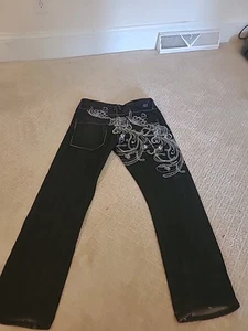 Vintage Y2K Artful Dodger Denim Jeans 32x32 bestickt  - Bild 1 von 9