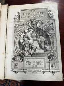 THE ILLUSTRATED LONDON NEWS July To December 1861 Vol XXXIX - Foto 1 di 18