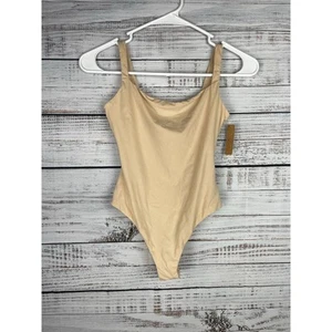Skims Fits Everybody Body mit eckigem Ausschnitt NEU sand kleiner Tanga Stretch schlankmachend - Bild 1 von 9