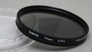 77mm Screw-In Filter SUNPAK C-PL Circular Polarizer Made in JAPAN - Picture 1 of 1