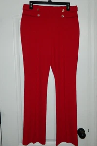 Women's Red Nautical Dress Pants Size 10-NWOT - Picture 1 of 6