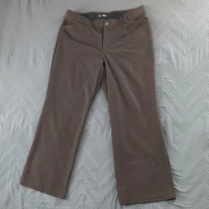 Lee Women’s 16S Flex Motion Brown Work Pants Mid Rise Straight Leg Office - Picture 1 of 8