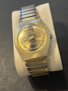 B18 VTG Men’s LONGINE 23 "Electra" 360 Gold Tone Wristwatch Running-Works As Is - Picture 1 of 24