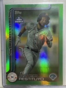 2025 TOPPS PRO DEBUT GREEN FOIL BLADIMIR RESTITUYO  51/99  PD-37 SOUNDS - Picture 1 of 5