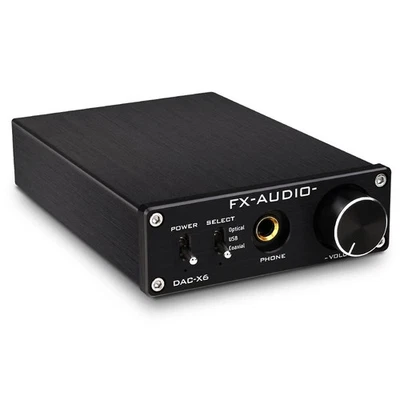 FX-Audio DAC-X6 Headphone amp Mini HiFi 2.0 Digital Audio Decoder DAC Input U... - Image 1 of 4
