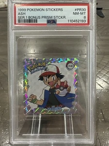PRISM STICKER ASH MINT 1999 POKÉMON ARTBOX STICKER SERIES 1 #PR30 - Picture 1 of 2