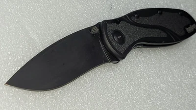 KERSHAW BLUR 1670BLK Tactical EDC A/O All Black Knife. Tip-Up or  Down Clip. - Image 1 of 4