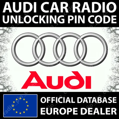 AUDI RADIO UNLOCK PIN CODE ALL MODELS AUZ1Z1 AUZ1Z2 AUZ2Z2 AUZ2Z3 AUZ5Z4 AUZBZ7 - Bild 1 von 4