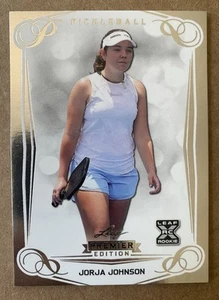 2023 Leaf Pickleball Premier Edition #25 Jorja Johnson RC Silver Foil - Bild 1 von 2