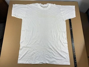 New NOS Vintage 60s 70s Blank Plain White Vietnam War US Army Military T Shirt - Picture 1 of 9