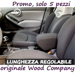 BRACCIOLO per 500X Regolabile e TESSUTO nero DA VENDITORE PROFESSIONALE armrest - Imagen 1 de 7