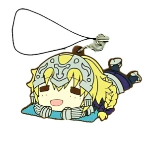 Portachiavi Fate Apocrypha Righello Giovanna d'Arco Cinturino Gomma Serie Nimoji Poya - Foto 1 di 2