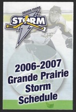 2006-07 Grande Prairie Storm AJHL Hockey Schedule !!! Boreal & Bonnett's