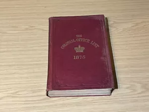 The Colonial List 1875 by Edward Fairfield Foreign Office Harrison Son Catalogue - Picture 1 of 12