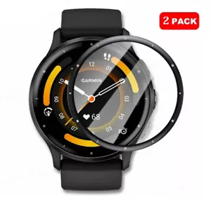 2 x Protector de pantalla cubierta completa para reloj inteligente Garmin Venu 3 Venu 3S película 3D - Imagen 1 de 10