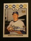 2008 Topps, San Diego Padres - CALLIX CRABBE - autographed (RC)