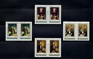 PINTURAS. CARTAS.- Par horz. Rumania 1974 - Imagen 1 de 1