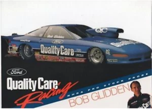 Bob Glidden 1995 "Quality Care" Ford Probe ORIGINAL Vintage HANDOUT! - Picture 1 of 2