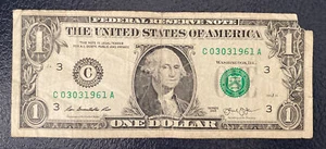 March 3rd 1961 Birthday Anniversary Bill $1 US Dollar Note **L@@K**. - Picture 1 of 2