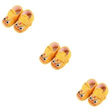  3 Pairs Sole: Cloth Baby Tiger Shoes Warm Booties Winter House