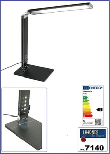 LED-Tischleuchte-Tischlampe-3-Lichtfarben-5-Helligkeiststufen LINDNER 7140 - Picture 1 of 12