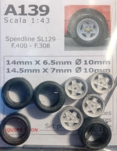 RUOTE 1/43 SPEEDLINE SL129 tipo FERRARI 400/308 ecc   TRON A139 - Immagine 1 di 1