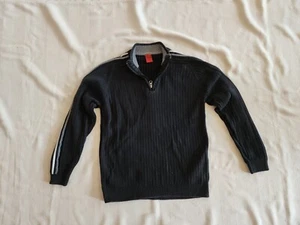 Boys, Dress Up 1/4 Zipper Sweater, Size L ,Black - Picture 1 of 2